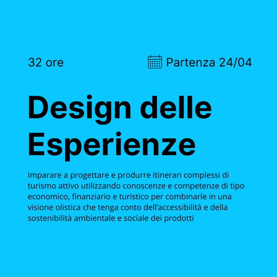 Cover Design delle Esperienze